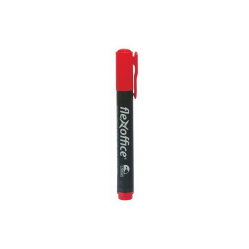Alkoholos marker, 1,5 mm, kúpos, FLEXOFFICE "PM03", piros