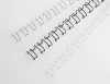 Spirál, fém, 2:1, 6 mm, 55 lap, GBC "MultiBind 21", fehér