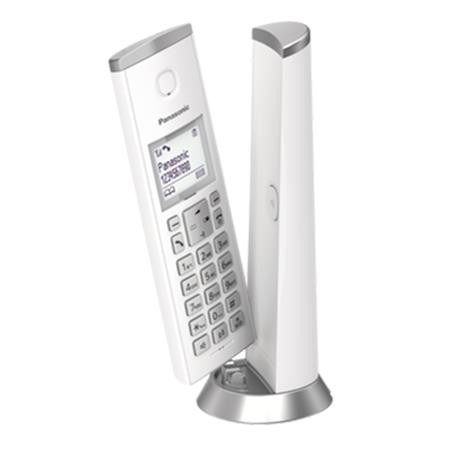 Telefon, vezeték nélküli, PANASONIC, "KX-TGK210PDW DECT", fehér