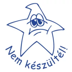  Bélyegző, motivációs, Nem készültél!, COLOP "N43-kék", kék