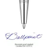 Golyóstoll, 0,7 mm, ezüst színű klip, Waterloo kék tolltest, PARKER "Royal Jotter", kék