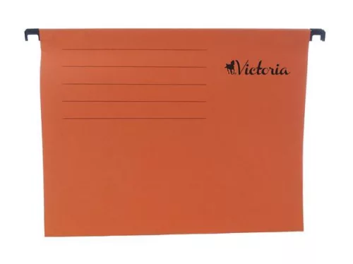 Függőmappa, karton, A4, VICTORIA OFFICE, narancs