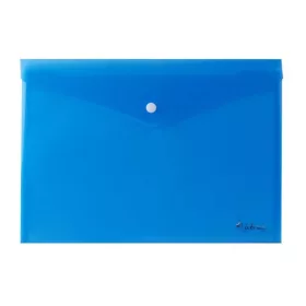 Irattartó tasak, A4, PP, patentos, VICTORIA OFFICE, kék