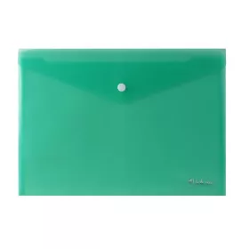 Irattartó tasak, A4, PP, patentos, VICTORIA OFFICE, zöld