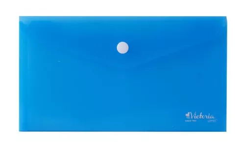 Irattartó tasak, DL, PP, patentos, VICTORIA OFFICE, kék