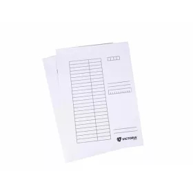 Pólyás dosszié, karton, A4, VICTORIA OFFICE, fehér