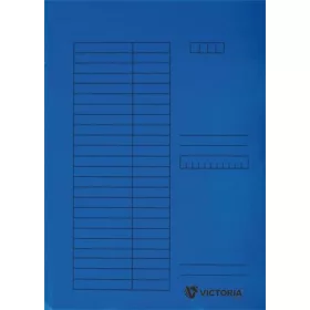 Pólyás dosszié, karton, A4, VICTORIA OFFICE, kék