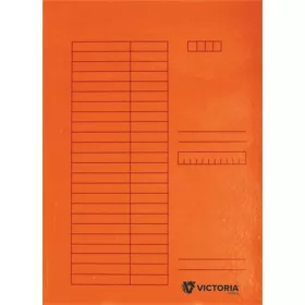 Pólyás dosszié, karton, A4, VICTORIA OFFICE, narancs