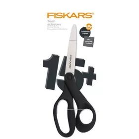   Olló, általános, 20 cm, FISKARS "Grad Teen", fekete