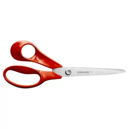 Olló, általános, 21 cm, balkezes, FISKARS "Classic", piros