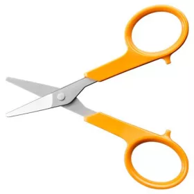 Olló, körömvágó, 10 cm, egyenes, FISKARS "Classic", narancssárga