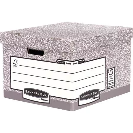 Archiválókonténer, karton, nagy, "BANKERS BOX® SYSTEM by FELLOWES®"