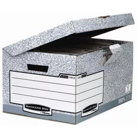   Csapófedeles archiválókonténer, "BANKERS BOX® SYSTEM by FELLOWES®", szürke