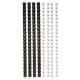 Spirál, műanyag, 6 mm, 10-20 lap, FELLOWES, 25 db, fekete