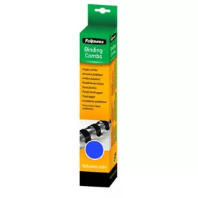 Spirál, műanyag, 12 mm, 56-80 lap, FELLOWES, 25 db, kék