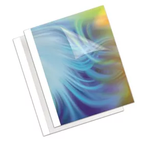   Hőkötőborító, 1,5 mm, 170 g, 1-10 lap, matt, A4, FELLOWES "Coverlight", fehér