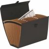 Harmonikatáska, karton, 19 rekeszes, FELLOWES "Bankers Box Handifile", fekete