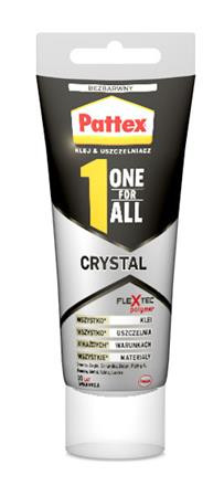 Ragasztó, építési-szerelési, 90 g, HENKEL "Pattex One for All Crystal"