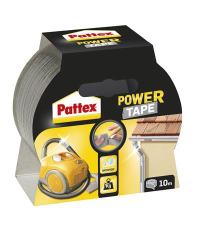 Ragasztószalag, 50 mm x 10 m, HENKEL "Pattex Power Tape", ezüst