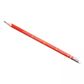   Grafitceruza radírral, HB, háromszögletű, KORES "Mathmagic"