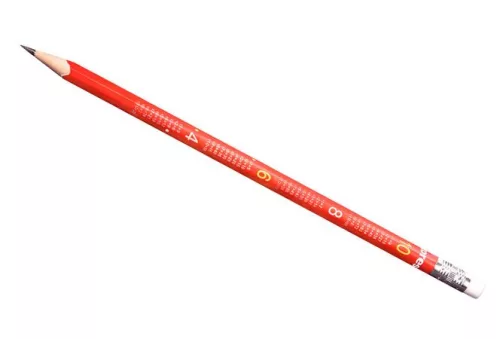 Grafitceruza radírral, HB, háromszögletű, KORES "Mathmagic"