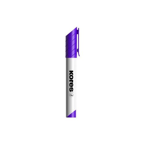 Tábla- és flipchart marker, 1-3 mm, kúpos, KORES "K-Marker", lila