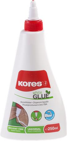 Hobbiragasztó, 250 ml, KORES "White Glue"