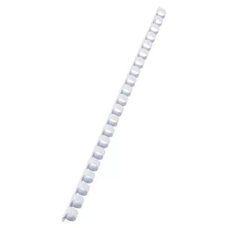 Spirál, műanyag, 10 mm, 41-55 lap, VICTORIA OFFICE, fehér