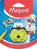 Hegyező, egylyukú, tartályos, MAPED "Croc Croc", béka, vegyes színek