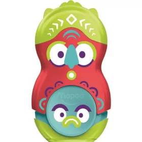   Hegyező és radír, egylyukú, tartályos, MAPED "Fancy", vegyes színek