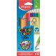 Színes ceruza készlet, háromszögletű, MAPED "Color'Peps Star", 12 különböző szín