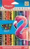 Színes ceruza készlet, háromszögletű, MAPED "Color'Peps Animal", 18 különböző szín