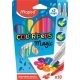 Filctoll készlet, 3,6 mm, MAPED "Color'Peps Magic", 8+2 különböző szín