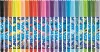 Filctoll készlet, 2 mm, kimosható, MAPED "Color'Peps Ocean Life", 24 különböző szín