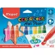 Filctoll készlet, 6,5 mm, kimosható, MAPED "Color'Peps Mini Power", 12 különböző szín