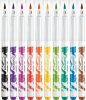 Filctoll készlet, kimosható, ecsetjellegű, MAPED "Color ’Peps Brush", 10 különböző szín