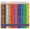 Színes ceruza készlet, háromszögletű, MAPED "Pixel Party", 24 különböző szín