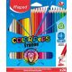Színes ceruza készlet, háromszögletű, MAPED "Color'Peps Strong", 24 különböző szín