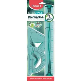   Vonalzókészlet, műanyag, hajlítható, 3 darabos, MAPED "Flex"