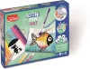 Fújós filctoll készlet, pop, MAPED CREATIV "Blow pen Art"