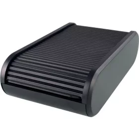   Névjegytartó, 300 db-os, rolós, fekvő, HELIT "Linear", fekete