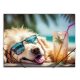 Gumis mappa, 15 mm, PP, A4, PANTA PLAST, "Chillout dog"