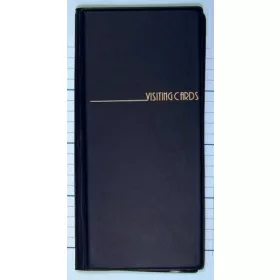 Névjegytartó, 96 db-os, PANTA PLAST, fekete