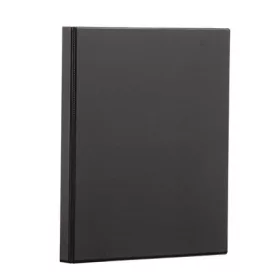   Gyűrűs könyv, panorámás, 4 gyűrű, 40 mm, A4, PVC, PANTA PLAST, fekete