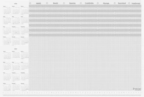 Könyökalátét, A2, heti tervezővel, PANTA PLAST