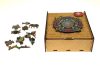 Puzzle, fa, A4, 90 darabos, PANTA PLAST "Mandala Turtle"