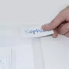 Irattartó tasak, A4+, patentos, RAPESCO "Eco", áttetsző