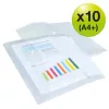 Irattartó tasak, A4+, PP, patentos, RAPESCO "Eco", áttetsző