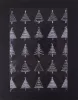Celofán tasak, BOPP, 150x200 mm, karácsonyi mintás