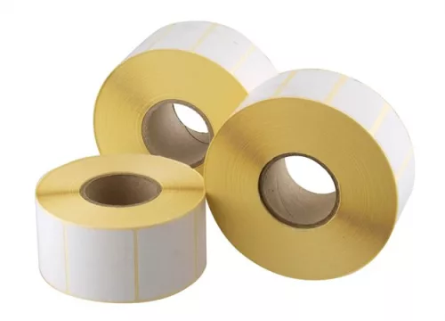 Etikett, thermo, 25x40 mm, 2000 etikett/tekercs, fehér